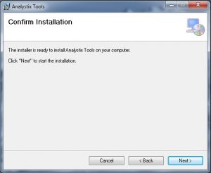 Analystix Tools Setup Wizard 3
